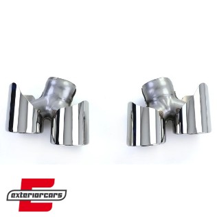 Nastavci auspuha S optik (chrome) / Porsche 911 991.2 (2015-2019), 41666