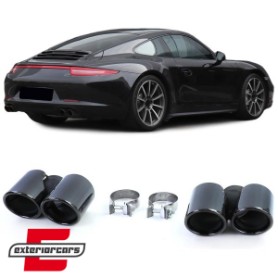 Nastavci auspuha S optik (crna) / Porsche 911 991.1 (09.2011-2015), 41571