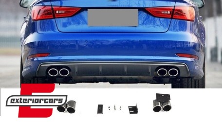 Nastavci auspuha S3 dizajn / AUDI A3 8V Limuzina Sportback Coupe (2012-2019), TY-AUA3F