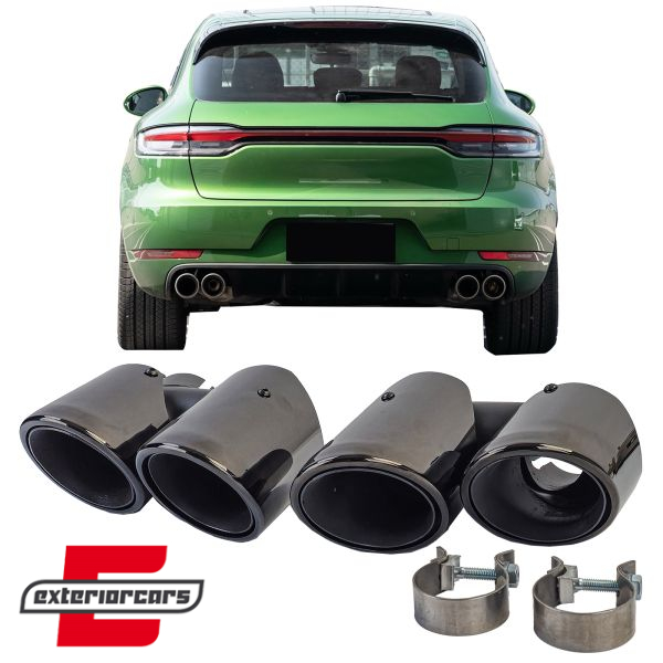 Nastavci auspuha Sport S optik (piano crna) / Porsche Macan (2018-2023), 42341