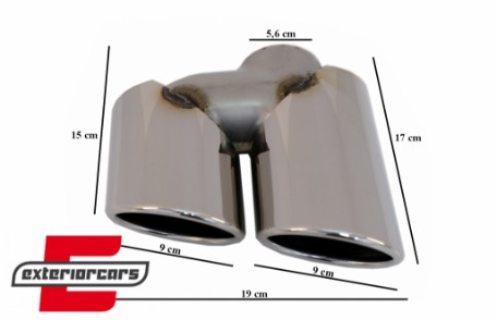 Nastavci auspuha SQ5 dizajn (chrome) / Audi Q5 8R (11.2008-2016), TY-AUQ58R