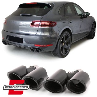 Nastavci auspuha Turbo dizajn (piano crna) / Porsche Macan 95B (2014-2017), 37496