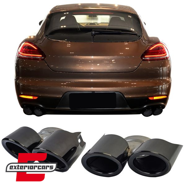 Nastavci auspuha Turbo optik (piano crna) / Porsche Panamera 970.2 (08.2013-2016), 42342