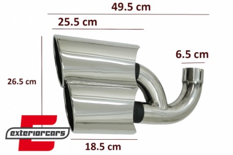 Nastavci auspuha V8 dizajn (chrome), TY-PO9PAV8