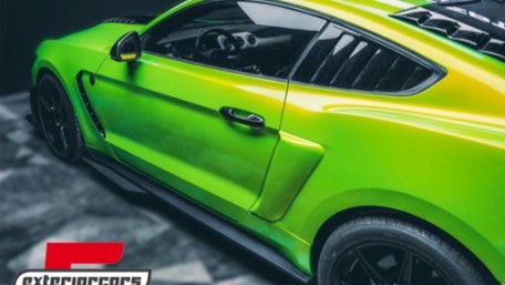 Nastavci pragova GT 500 dizajn (crna) / Ford Mustang Mk6 VI (2015-2020), SSFMUGT
