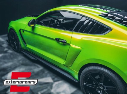 Nastavci pragova GT 500 dizajn (crna) / Ford Mustang Mk6 VI (2015-2020), SSFMUGT