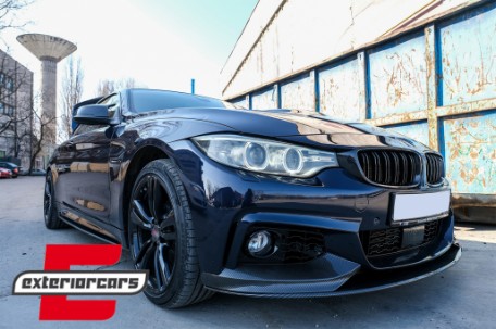 Nastavci pragova M-Performance dizajn (crna) / BMW serije 4 F32 Coupe F33 Cabrio F36 Gran Coupe, SSLBMF32MPBF