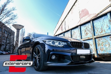 Nastavci pragova M-Performance dizajn (crna) / BMW serije 4 F32 Coupe F33 Cabrio F36 Gran Coupe, SSLBMF32MPBF