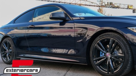 Nastavci pragova M-Performance dizajn (crna) / BMW serije 4 F32 Coupe F33 Cabrio F36 Gran Coupe, SSLBMF32MPBF