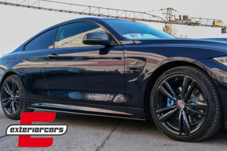 Nastavci pragova M-Performance dizajn (crna) / BMW serije 4 F32 Coupe F33 Cabrio F36 Gran Coupe, SSLBMF32MPBF