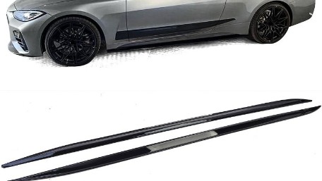Nastavci pragova M Performance dizajn (piano crna) / / BMW serije 4 G22 G23 coupe cabrio (2020-), 42319SET