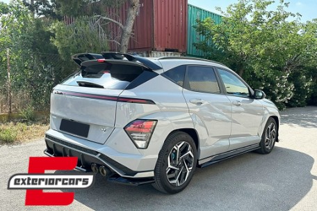 Nastavci pragova (piano crna) / Hyundai Kona N-Line Mk2 (2023-), SSHYKMK2