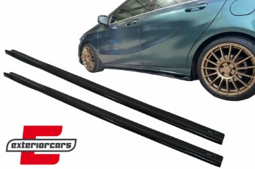 Nastavci pragova (piano crna) / Mercedes A-klasa W176 Sport Line A45 Hatchback (2012-2018), SSLMBW176
