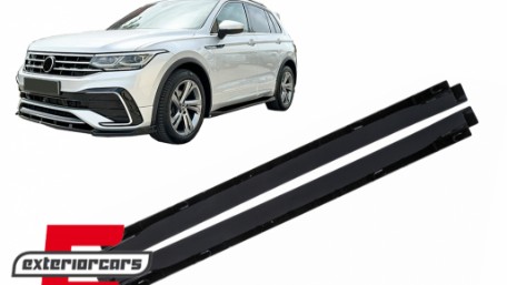 Nastavci pragova (piano crna) / VW Tiguan II Mk2 R / R Line Facelift (2020-2023), SSVWTIRL