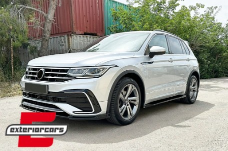 Nastavci pragova (piano crna) / VW Tiguan II Mk2 R / R Line Facelift (2020-2023), SSVWTIRL