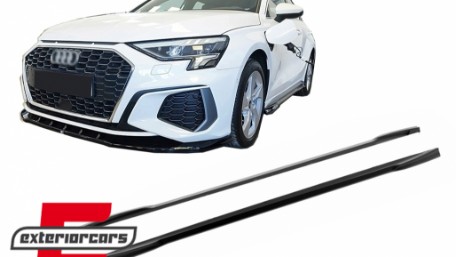 Nastavci pragova RS3 dizajn (piano crna) / Audi A3 8Y (2020-2024) Limuzina Sportback, SSAUA38Y