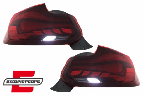 OLED Full LED stražnja svjetla SEQ žmigavci (crvena) / BMW serije 2 F22 F23 M2 F87 (2013-2021), LDBML1