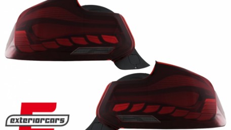 OLED Full LED stražnja svjetla SEQ žmigavci (crvena) / BMW serije 2 F22 F23 M2 F87 (2013-2021), LDBML1