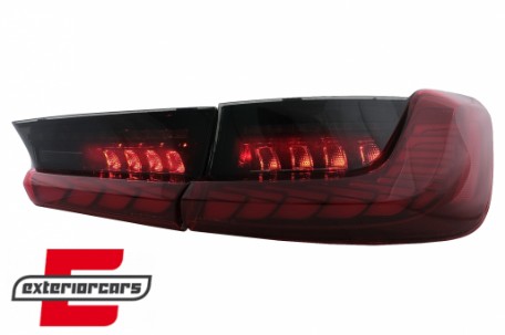OLED full LED stražnja svjetla SEQ žmigavci (crvena) / BMW serije 3 G20 G28 M3 G80 limuzina (2018-2022), TLBMG20LED