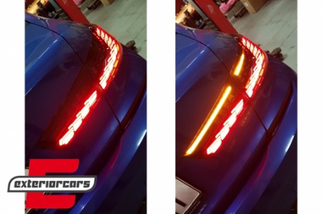 OLED full LED stražnja svjetla SEQ žmigavci (crvena) / BMW serije 3 G20 G28 M3 G80 limuzina (2018-2022), TLBMG20LED