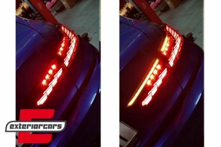 OLED full LED stražnja svjetla SEQ žmigavci (crvena) / BMW serije 3 G20 G28 M3 G80 limuzina (2018-2022), TLBMG20LED