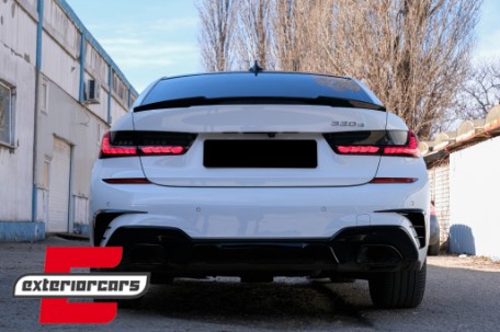 OLED full LED stražnja svjetla SEQ žmigavci (crvena) / BMW serije 3 G20 G28 M3 G80 limuzina (2018-2022), TLBMG20LED