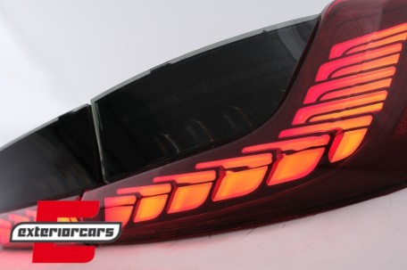 OLED full LED stražnja svjetla SEQ žmigavci (crvena) / BMW serije 3 G20 G28 M3 G80 limuzina (2018-2022), TLBMG20LED