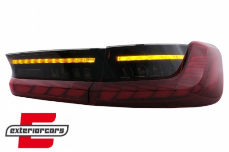 OLED full LED stražnja svjetla SEQ žmigavci (crvena) / BMW serije 3 G20 G28 M3 G80 limuzina (2018-2022), TLBMG20LED