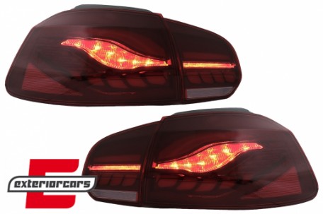 OLED Full LED stražnja svjetla SEQ žmigavci (crvena) / VW Golf 6 VI (2008-2013), TLVWG6LED