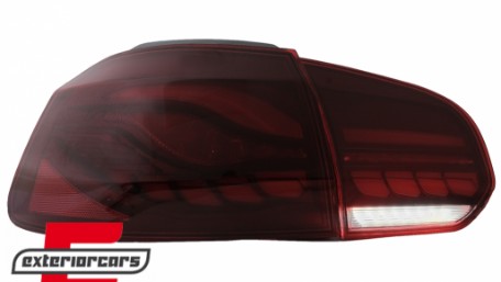 OLED Full LED stražnja svjetla SEQ žmigavci (crvena) / VW Golf 6 VI (2008-2013), TLVWG6LED