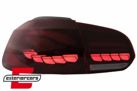 OLED Full LED stražnja svjetla SEQ žmigavci (crvena) / VW Golf 6 VI (2008-2013), TLVWG6LED
