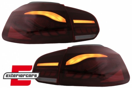 OLED Full LED stražnja svjetla SEQ žmigavci (crvena) / VW Golf 6 VI (2008-2013), TLVWG6LED