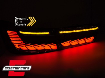 OLED full LED stražnja svjetla SEQ žmigavci (smoke) / BMW serije 3 G20 G28 M3 G80 limuzina (2018-2022), LDBML4