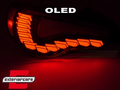 OLED Full LED stražnja svjetla SEQ žmigavci (smoke) / Toyota GT86 (2012-2021), LDTO50