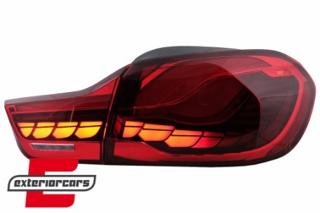 OLED stražnja svjetla SEQ žmigavci (crvena) / BMW serije 4 F32 F33 F36 M4 F82 F83 (2013-03.2019), LDBML7
