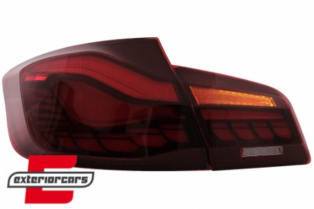 OLED stražnja svjetla SEQ žmigavci (crvena/kristal) / BMW serije 5 F10 (2011-2017), LDBMK5