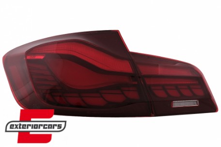 OLED stražnja svjetla SEQ žmigavci (crvena/kristal) / BMW serije 5 F10 (2011-2017), LDBMK5