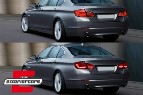OLED stražnja svjetla SEQ žmigavci (crvena/kristal) / BMW serije 5 F10 (2011-2017), LDBMK5
