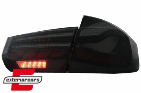 OLED stražnja svjetla SEQ žmigavci (smoke) / BMW serije 3 F30 F35 F80 (2011-2019), LDBML0
