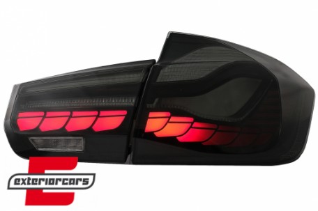 OLED stražnja svjetla SEQ žmigavci (smoke) / BMW serije 3 F30 F35 F80 (2011-2019), LDBML0