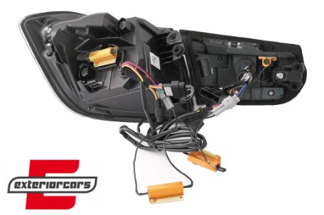 OLED stražnja svjetla SEQ žmigavci (smoke) / BMW serije 3 F30 F35 F80 (2011-2019), LDBML0