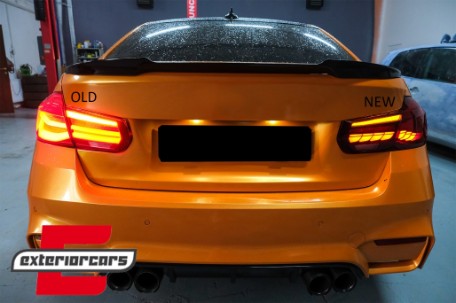 OLED stražnja svjetla SEQ žmigavci (smoke) / BMW serije 3 F30 F35 F80 (2011-2019), LDBML0