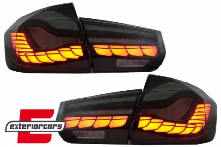 OLED stražnja svjetla SEQ žmigavci (smoke) / BMW serije 3 F30 F35 F80 (2011-2019), LDBML0