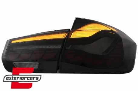 OLED stražnja svjetla SEQ žmigavci (smoke) / BMW serije 3 F30 F35 F80 (2011-2019), LDBML0