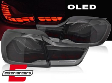 OLED stražnja svjetla SEQ žmigavci (smoke) / BMW serije 4 F32 F33 F36 M4 F82 F83 (2013-03.2019), LDBML8