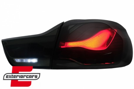 OLED stražnja svjetla SEQ žmigavci (smoke) / BMW serije 4 F32 F33 F36 M4 F82 F83 (2013-03.2019), LDBML8