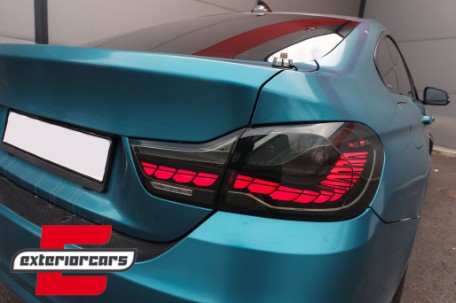OLED stražnja svjetla SEQ žmigavci (smoke) / BMW serije 4 F32 F33 F36 M4 F82 F83 (2013-03.2019), LDBML8