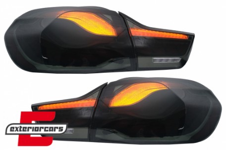 OLED stražnja svjetla SEQ žmigavci (smoke) / BMW serije 4 F32 F33 F36 M4 F82 F83 (2013-03.2019), LDBML8
