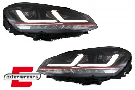 Osram full LED prednja svjetla LEDriving GTI dizajn (crvena) / VW Golf 7 VII (2012-2017), LEDHL103-GTI