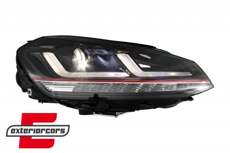 Osram full LED prednja svjetla LEDriving GTI dizajn (crvena) / VW Golf 7 VII (2012-2017), LEDHL103-GTI